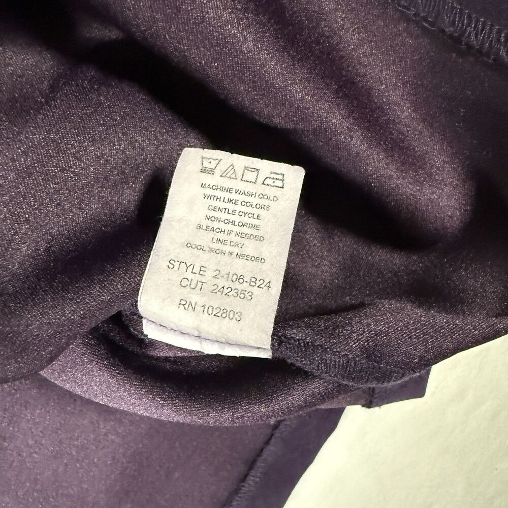 Briggs New York Jacket Womens Medium Purple Button Front Polyester Blend - Picture 6 of 11